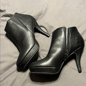 Elegant Black Heeled Ankle Boots